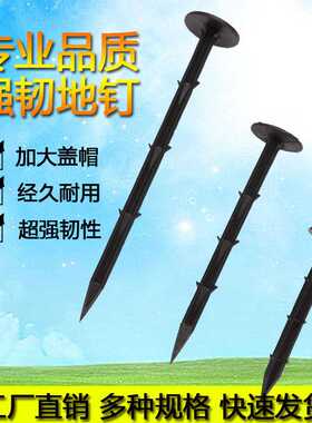 厂家直售防草布地钉除草布地布地钉黑色塑料地钉果园园艺地钉