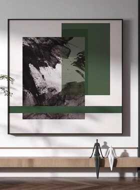 北欧轻奢意式玄关挂画大尺寸正方形客厅沙发背景墙挂画艺术现代画