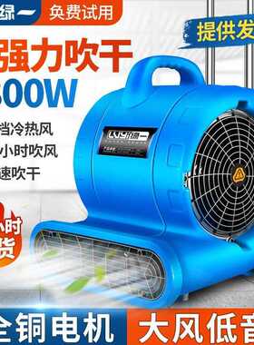 绿一吹干机商用大功率干燥冷热吹风机地毯厕所地面地板除湿吹地机