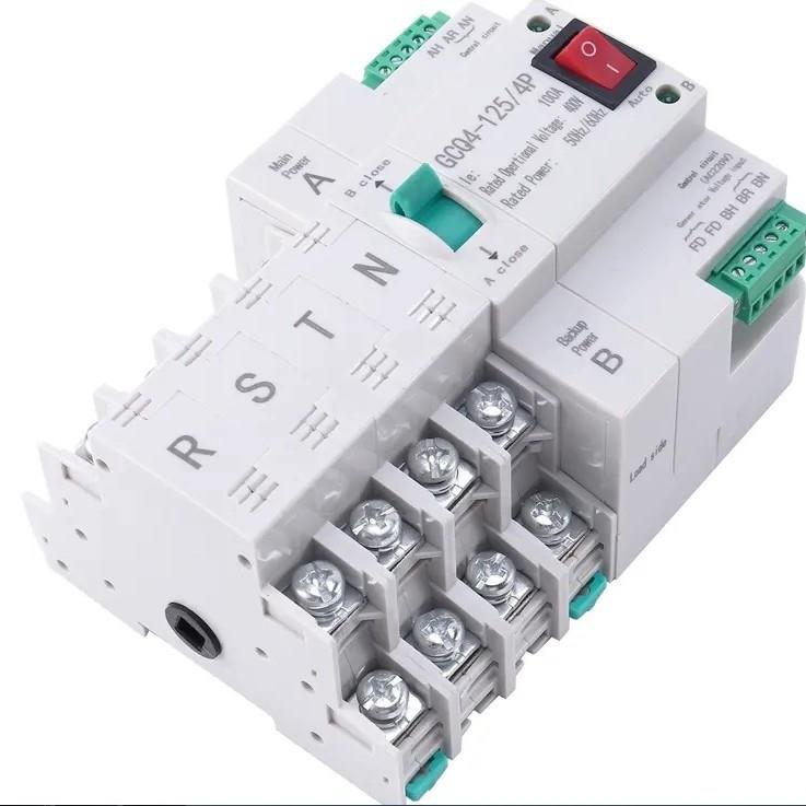 400V毫秒级切换不断电双电源自动转换开关GCQ4-125/4P 100A 英文
