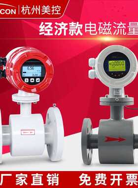电磁流量计 工业泥浆废水污水流量计DN50 管道智能电磁流量计