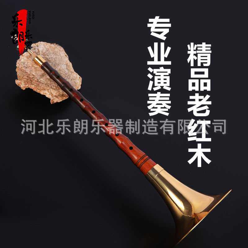 唢呐乐器百年老红木初学儿童成人专业演奏全套配件工厂 直销