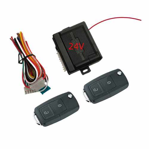 24V汽车中控锁免钥匙进入keyless Entry大客车遥控开关锁折叠钥匙