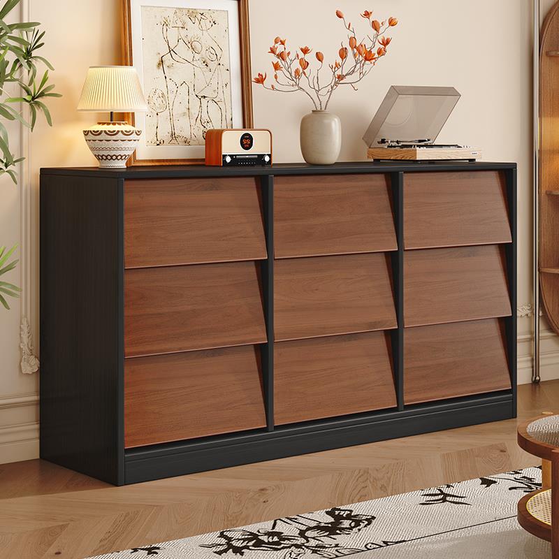 复古斗柜柜卧室储物柜床尾柜客厅收纳柜创意抽屉柜实木九斗柜边柜