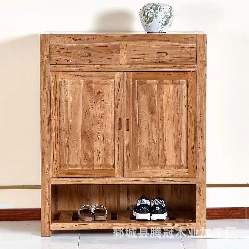 复古鞋柜民宿收纳柜怀旧鞋子老榆木整理柜玄关禅意收纳柜储物鞋柜