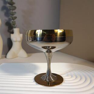 304不锈钢马丁尼杯雪糕杯甜品杯子布丁咖啡杯冰激凌杯高脚杯跨境