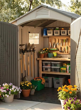 LIFETIME来福太户外储物房花园防雨防晒活动板房露台杂物间遮阳棚