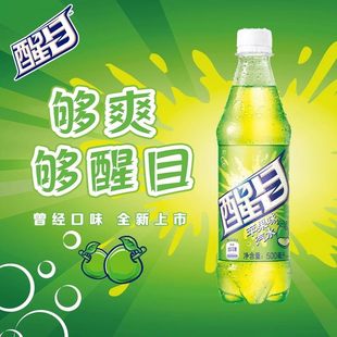 醒目青苹果味汽水500ml*12瓶Coca-Cola可口可乐碳酸饮料