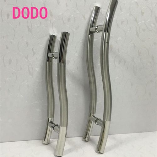 S型门拉手不锈钢玻璃门木门拉手推拉无框有框门把手淋浴房把手