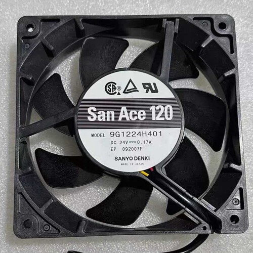 三洋SANYO 9G1224H401 DC24V 0.17A 12CM静音变频器散热风扇12025