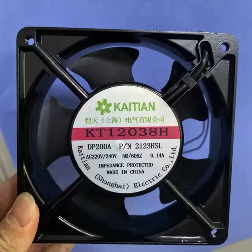 SHKT恺天 KT12038H DP200A 2123HSL 220V 机柜配电箱轴流风扇
