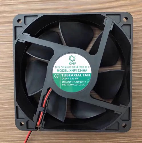 全新 XNF1224HA DC24V 0.38A 9W 12CM/厘米 变频器电焊机散热风扇