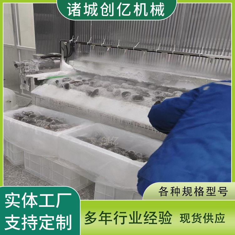 海参隧道式速冻机 鱿鱼圈快速冷冻设备 全自动速冻流水线