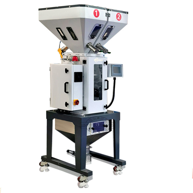称重拌料机 SGB-800称重机 立式多种原料自动比例添加混合拌料机