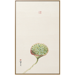 网红薛继业x仟象映画 新中式客厅装饰画花鸟玄关水墨画国画禅意