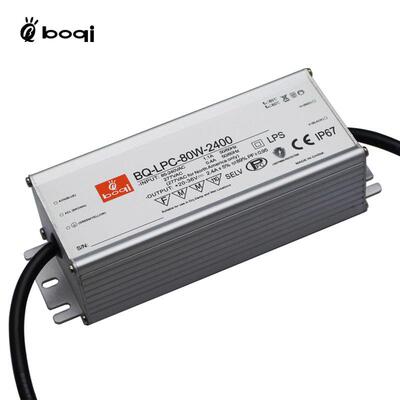 70W80WLED户外防水电源30V36V2400mA恒流驱动投光灯路灯PF EMI