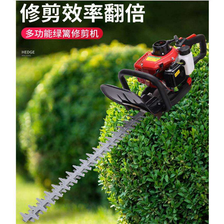 背负式汽油绿篱机价格 冬青修剪汽油绿篱机 单双刃汽油绿篱机图片