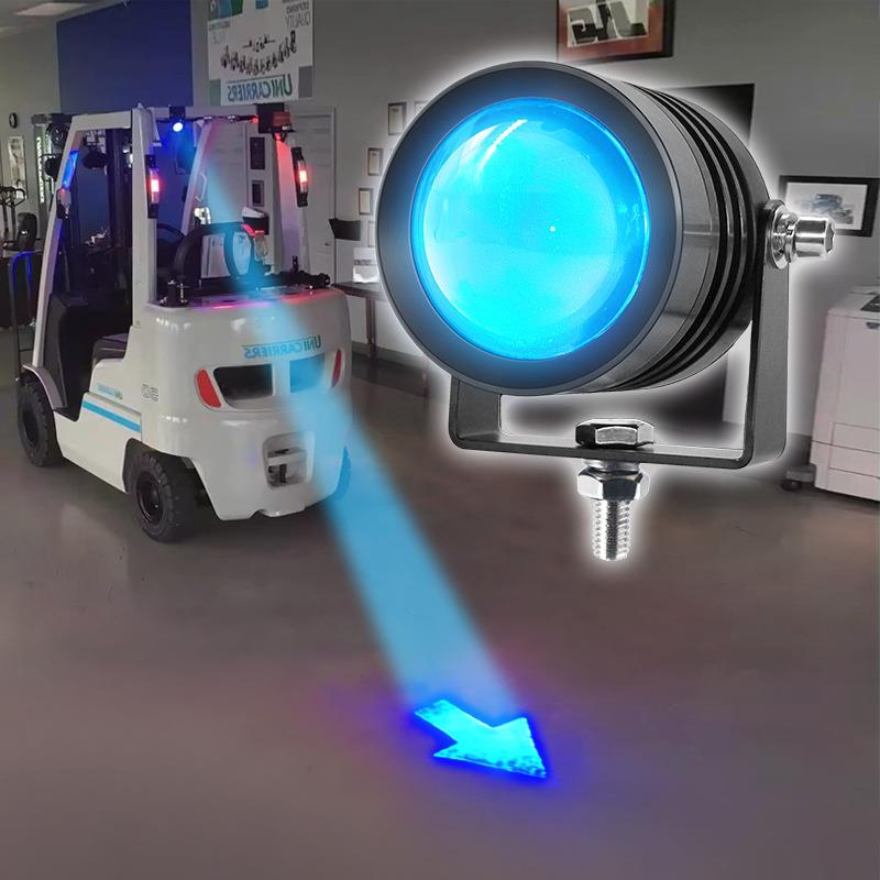 安全车顶警示灯10v-80v叉车配件 3W迷你红蓝光铝后壳箭点指示灯