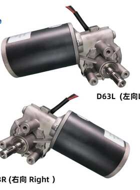 D63-2445-220RPM直流电机 大扭矩 直流减速电机 涡轮蜗杆减速电机