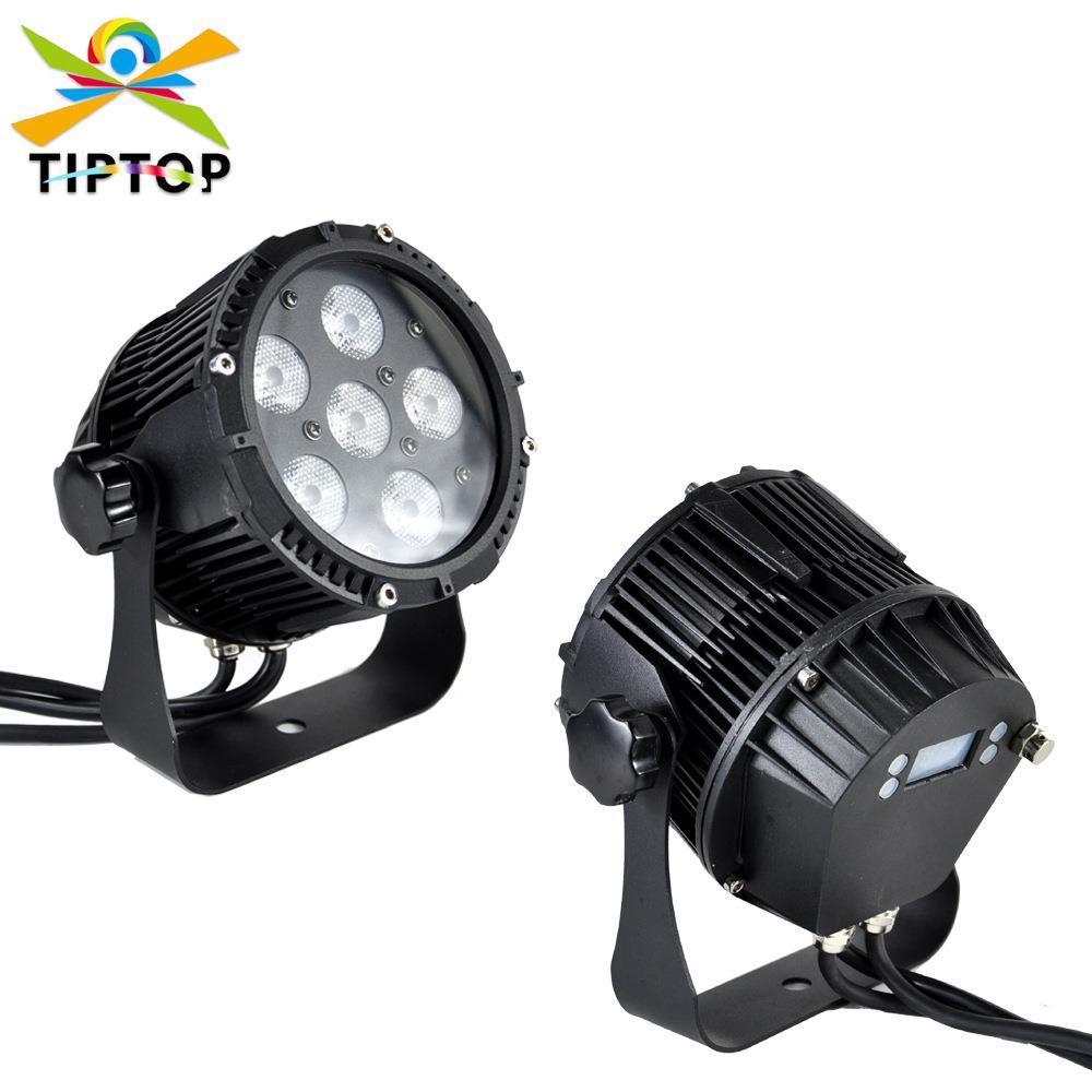 不夜天6颗12瓦防水户外迷你小型舞台LED帕灯DMX512控制染色洗墙灯