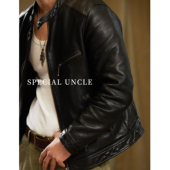 特叔皮衣牛皮雷神重工水洗做旧复古真皮春秋款 立领男士 休闲夹克