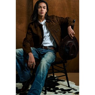 特叔美式复古卡哈特真皮外套春秋皮衣阿美咔叽工装猎装早春夹克