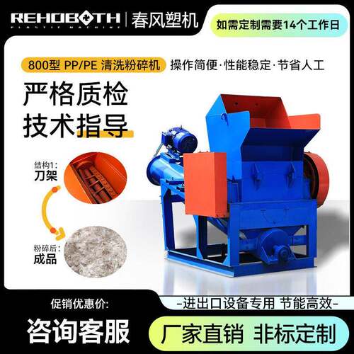 CF1800型PPPE薄膜吨包袋粉碎机破碎机清洗筒厂家直销量大从优