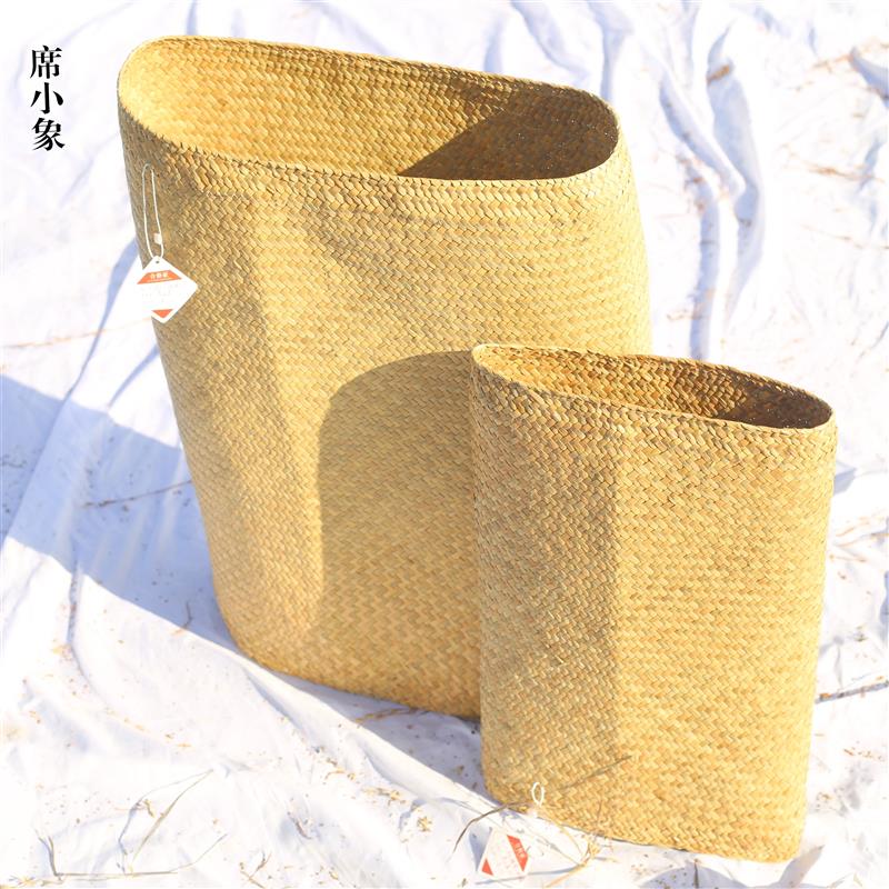 胶老纯手工天然蒲 编枕套草儿童枕头套40x60U型乳半枕片枕席定做图片