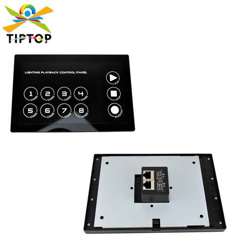 不夜天KTV灯光程序播放触控面板DMX信号控制器带网口touch panel