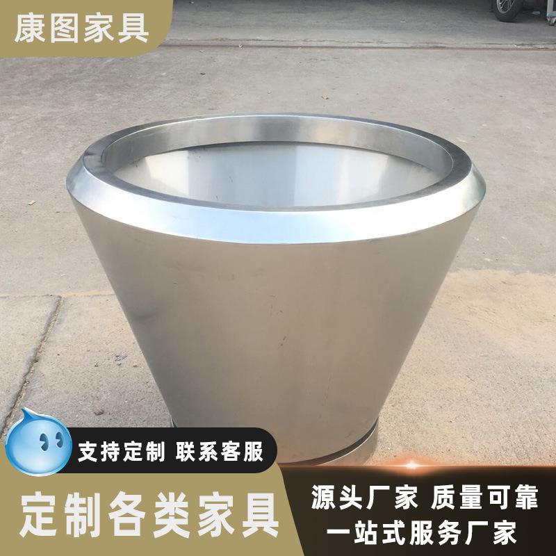 厂家直供拉丝不锈钢花钵户外不锈钢花箱花池304#不锈钢圆形花盆