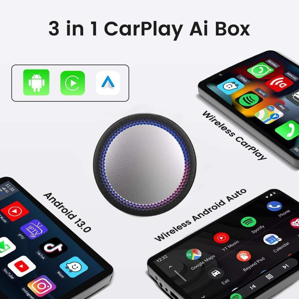 AI BOX车载安卓盒子13.0车机互联原车升级高通八核8+128G支持HDMI