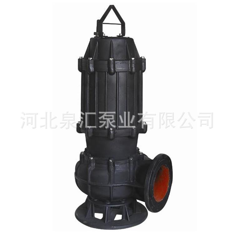 自循环水冷却潜水排污泵 无堵塞污水泵300WQ400-20-45
