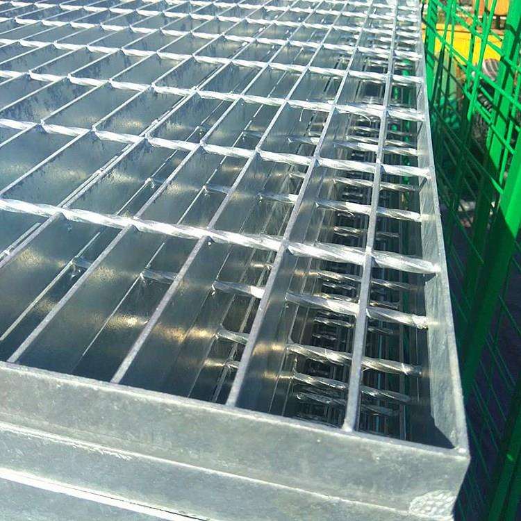 镀锌钢格板排水篦子钩盖平台作业脚踏板洗车房地面钢格栅楼梯踏步