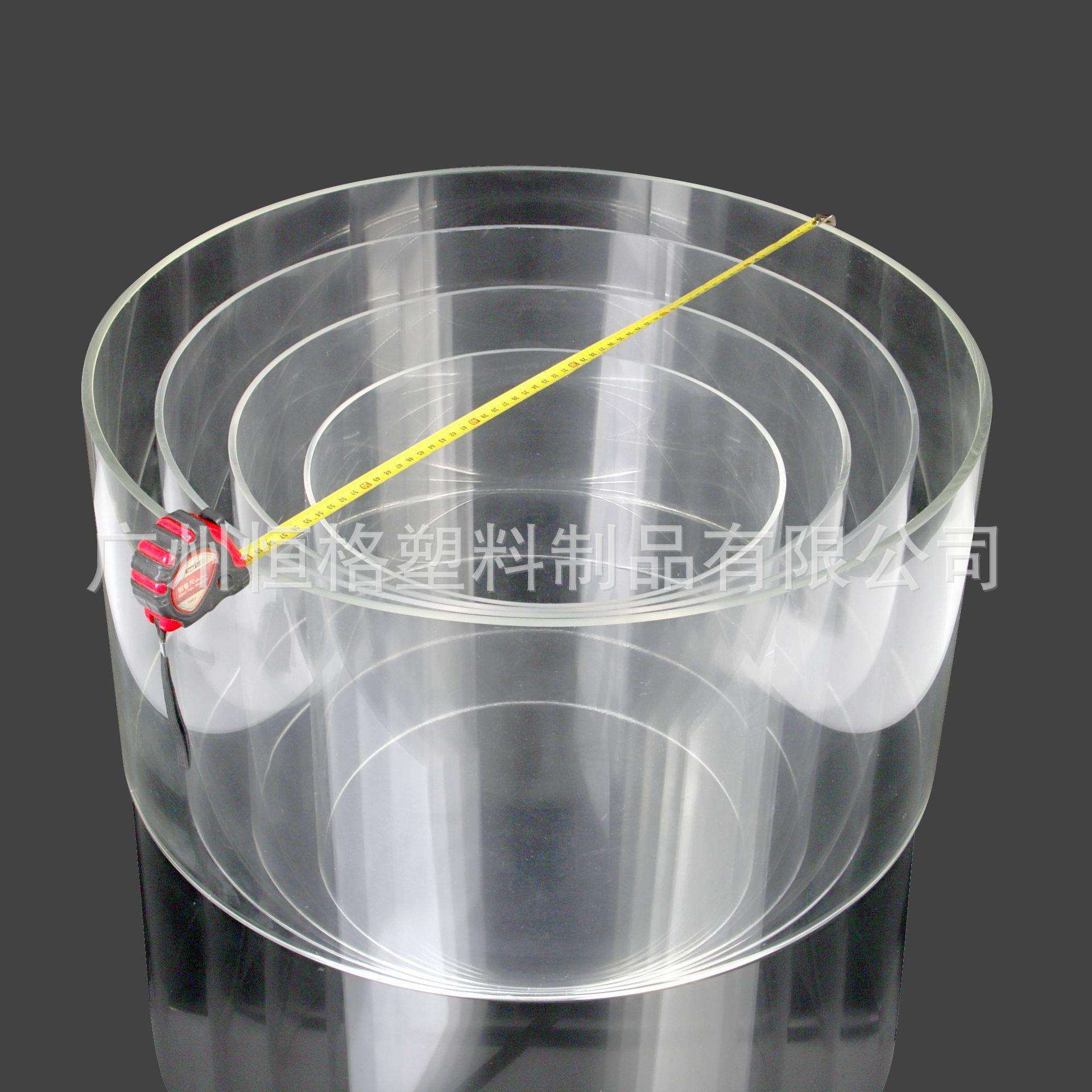 透明亚克力浇筑管有机玻璃圆形降尘缸酸雨采样缸不漏水粘接高透明