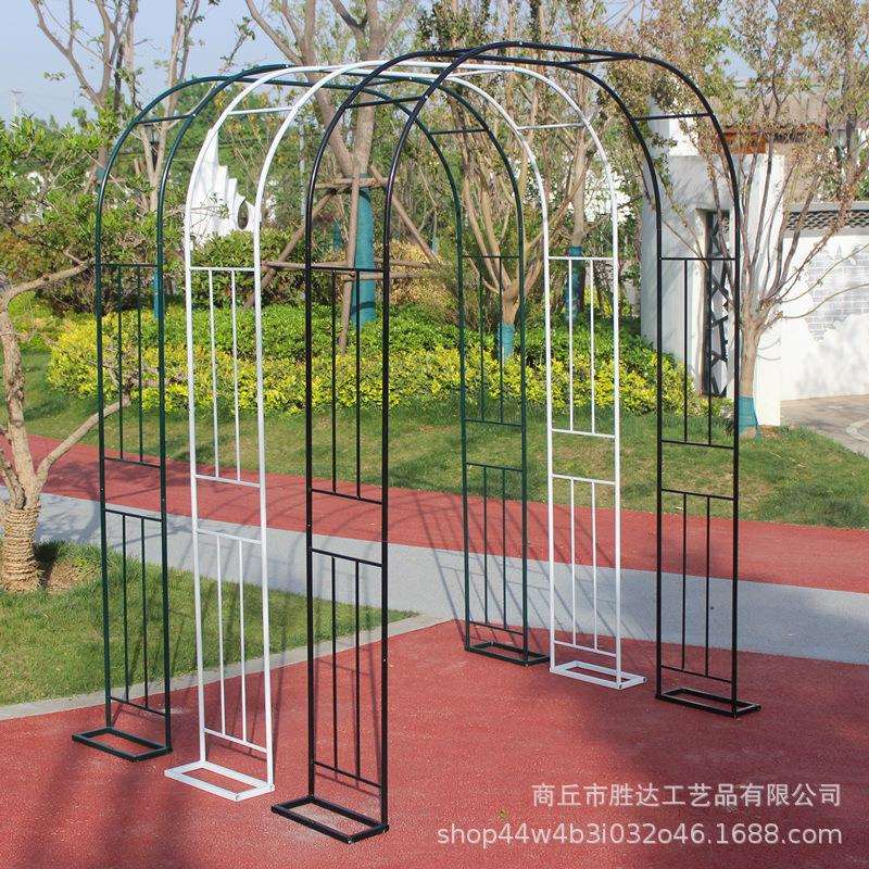爬藤架子花支架铁艺植物架攀爬阳台户外月季花园庭院拱形门婚礼