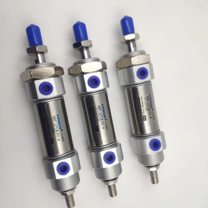 缝纫机非标定制可调气缸MFJ25X20-4XT070B 缩回可调