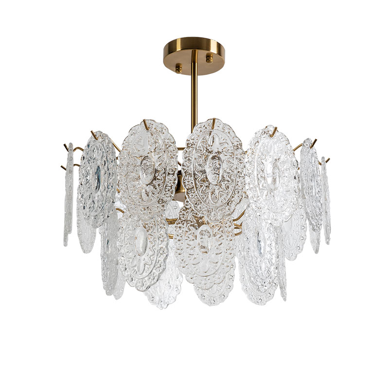 洛西可美式复古吊灯法式宫廷风格意大利玻璃卧室客厅餐厅灯具