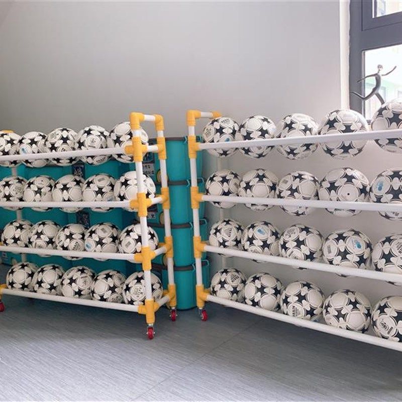 幼儿园置球架多层推车移动足球框皮球筐装球篓儿童塑料篮球收纳架