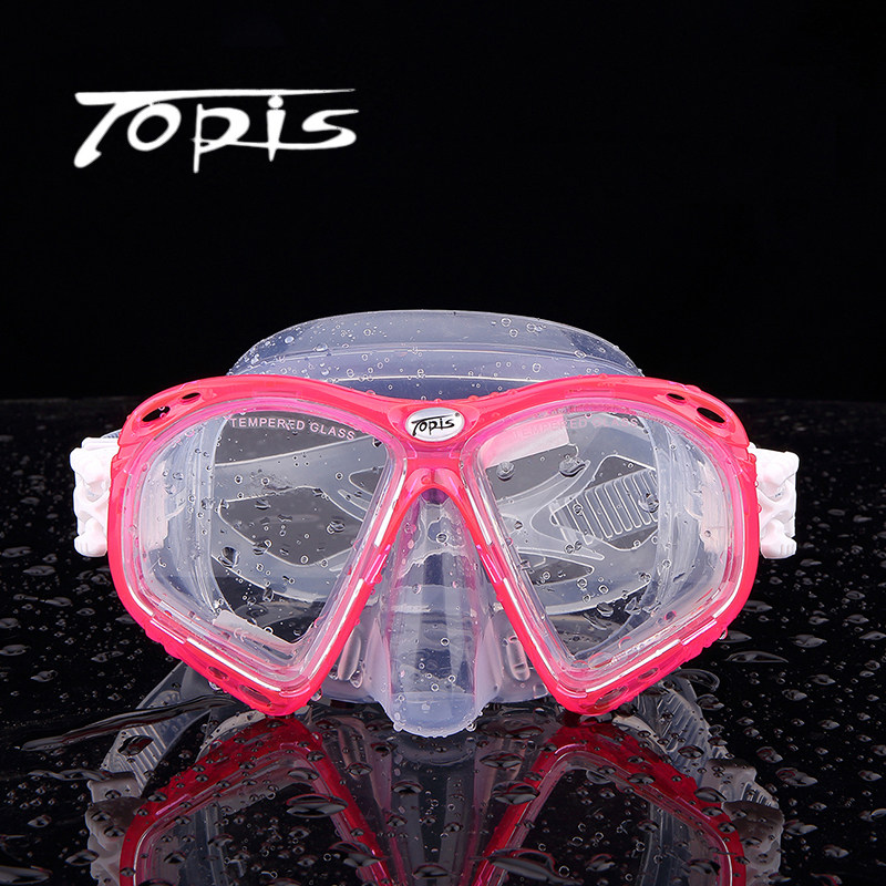 TOPIS男女成人近视防雾面镜浮潜三宝潜水镜 大框泳镜深潜水肺装备
