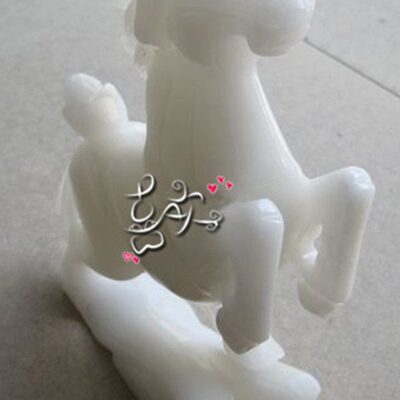 白玉骏马摆件精品马到成功发财摆件包邮