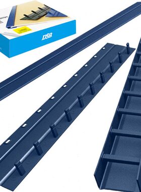 3-20mm迪士比a4文件装订夹条十孔压条每盒100根塑料装订条蓝色黑