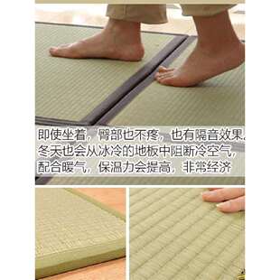 日式草席蔺草密经席椰棕地垫榻榻米垫子棕垫踏踏米炕垫