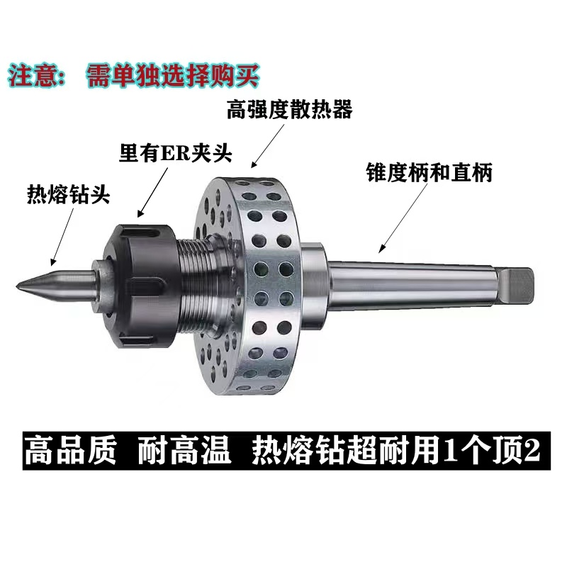 热熔钻头专用散热刀柄