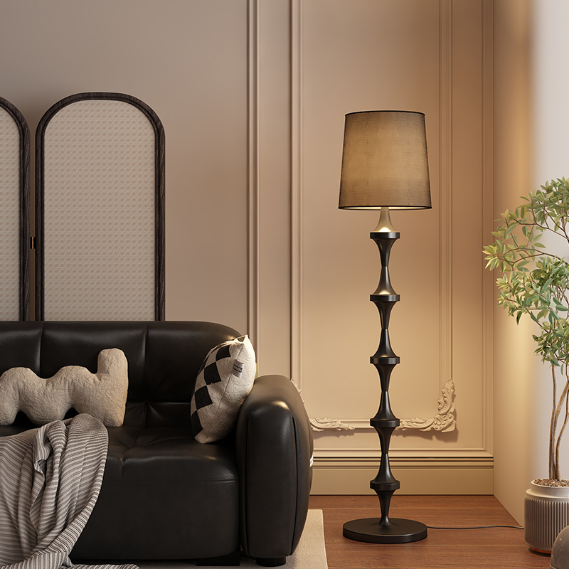 侘寂风落地灯复古客厅书房卧室床头灯创意个性温馨氛围灯立式台灯