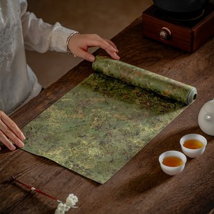 中国彷云纱茶垫防水n双面织物茶垫覆古茶布茶垫茶几家用干泡储存