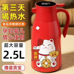 大号保温水壶大容量暖壶玻璃内胆z保温壶2024新款 家用热水壶保温