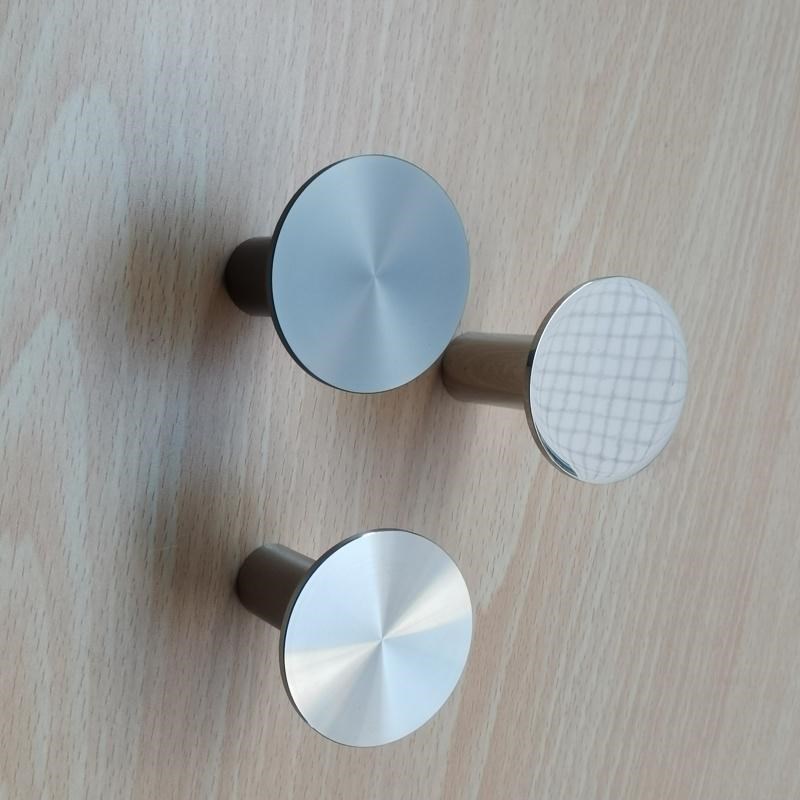 304不锈钢打孔挂钩壁挂墙钩木板衣钩浴室钩打孔窗帘钩.单个灰拉丝