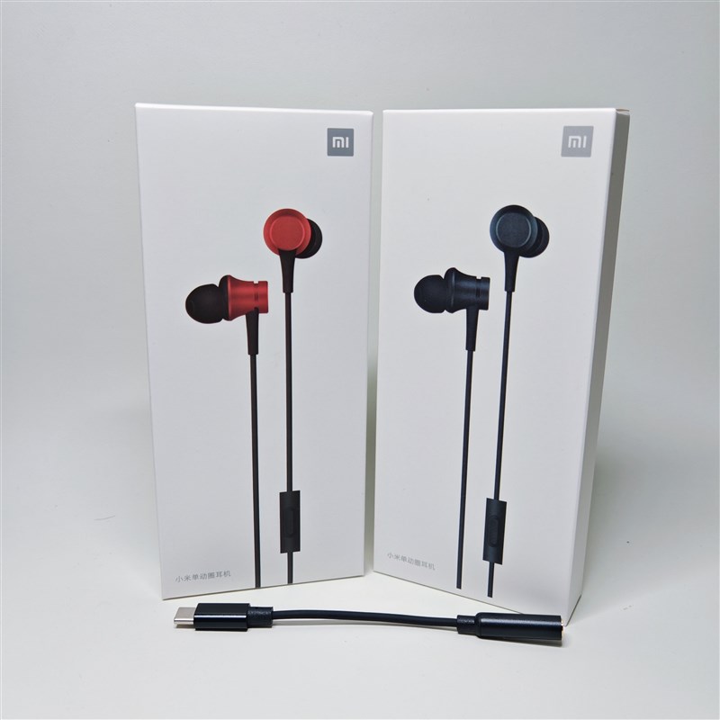 小米单动圈耳机3.5mmL型入耳式有线线控活塞耳麦手机通用款耳塞