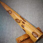 精品湖南老梅鹿折扇水滴头10寸15方排口3.0白花苏工文玩 储德元 制