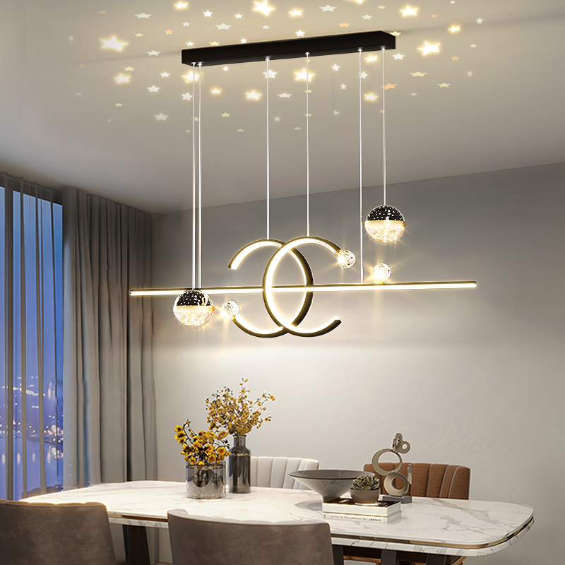 餐厅吊灯客厅灯简约现代轻奢v2023年新款大气卧室吧台饭厅餐桌灯